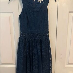 Charlotte Russe Navy Lace Dress